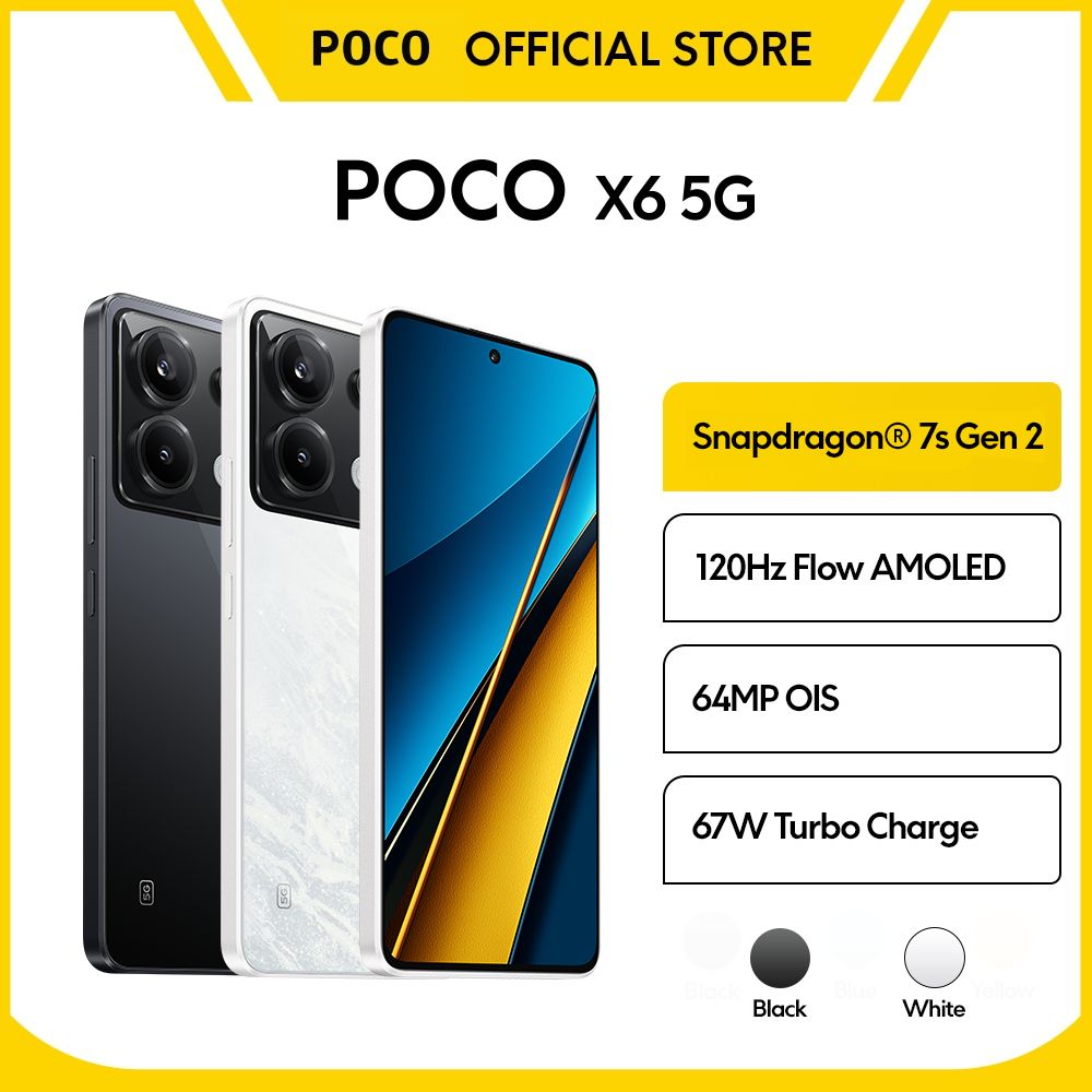 Jual Official Poco X6 Powerful Snapdragon® 7s Gen 2 Fiow Amoled Crystalres 120 Hz 64mp Triple 5593