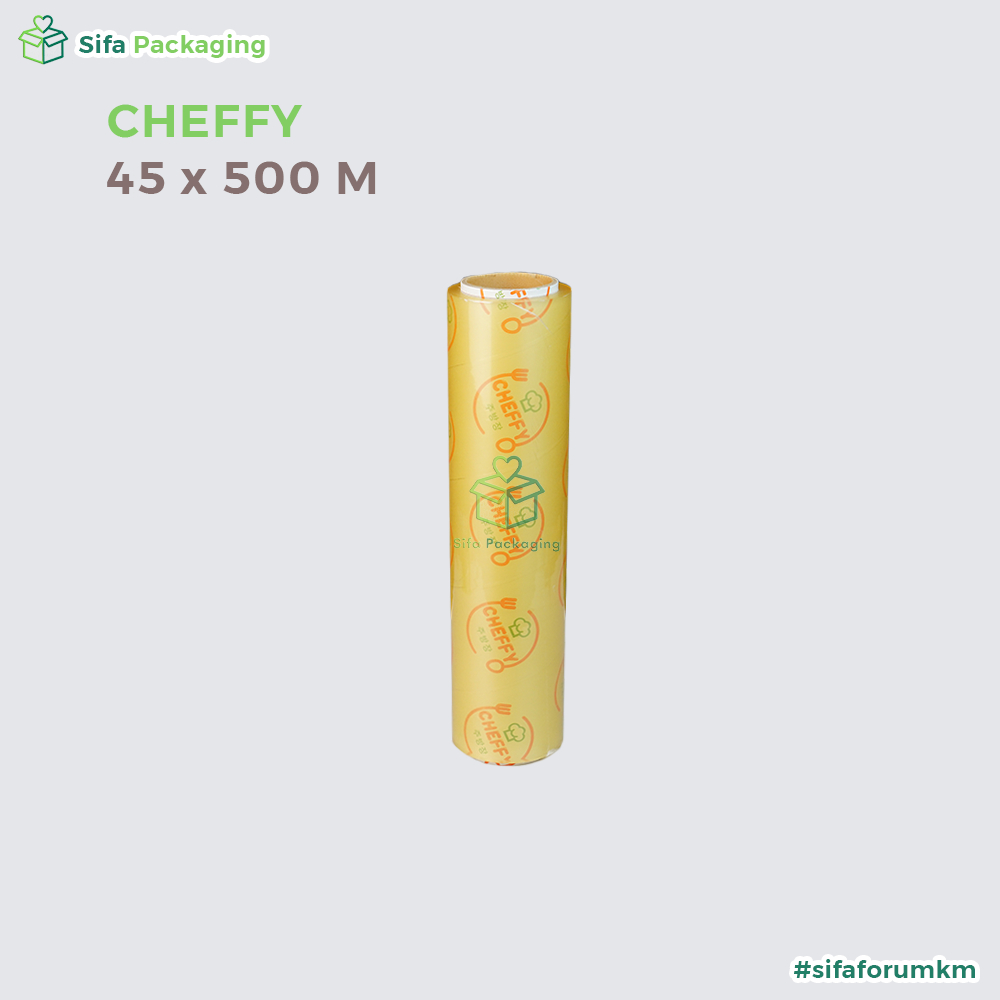Jual Wrapping FIlm Cheffy 45X500 Plastik pembungkus makanan Plastik ...