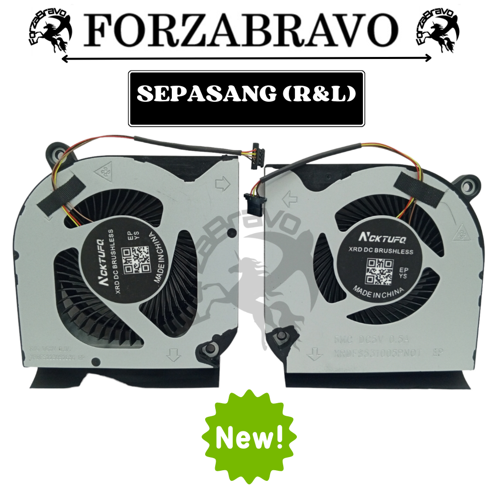 Ventola Raffreddamento GPU FCN Per Acer Predator Helios 300 PH315-53 / PH315-54 - 5V 4-Pin