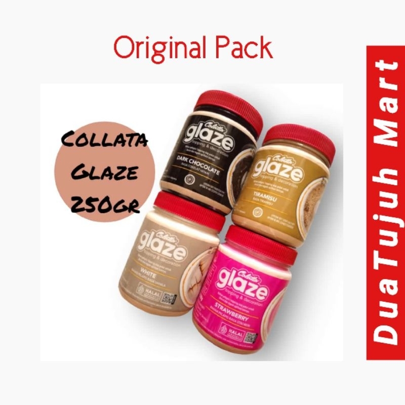 Jual COLATTA GLAZE 250 GRAM, DARK CHOCOLATE, TIRAMISU, STRAWBERRY ...