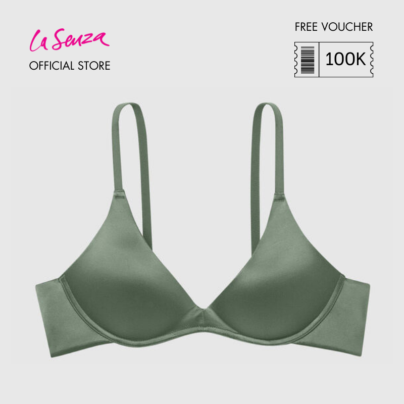 Jual La Senza Comfort Edit Wireless Light Push Up Bra Warna Dark Forest ...