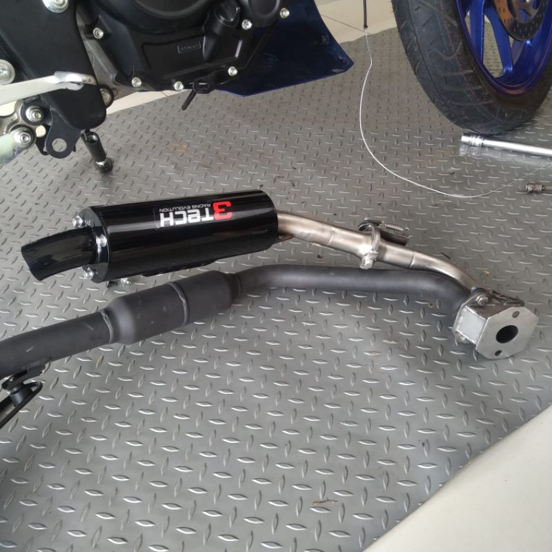 Jual Knalpot Racing CBR GSX R15 Vixion Satria 3tech Fusion knalpot 3 ...