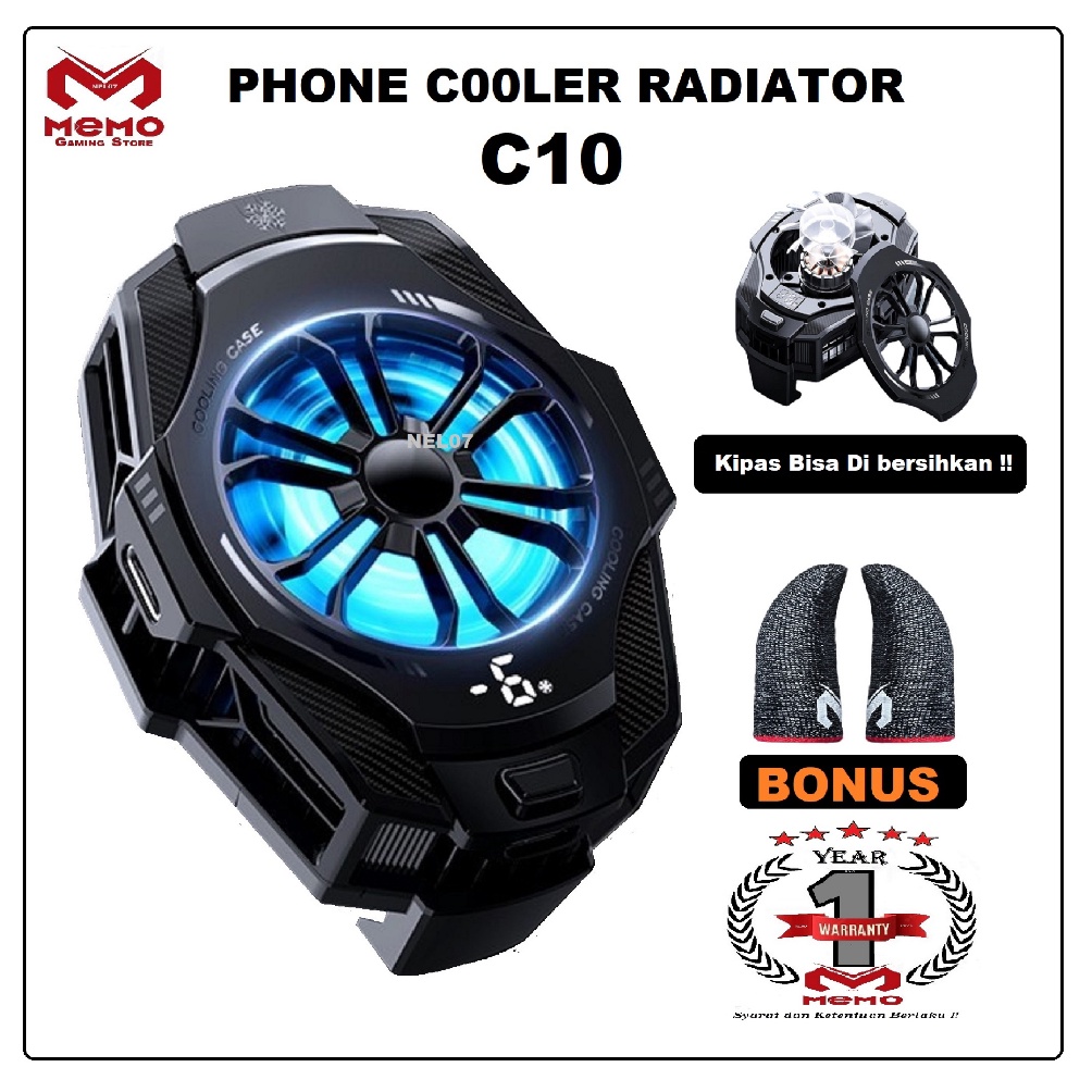 Jual Kekinian Funcooler C Fan Cooler Radiator Mobile Charge Phone Cooler Kipas Pendingin Hp