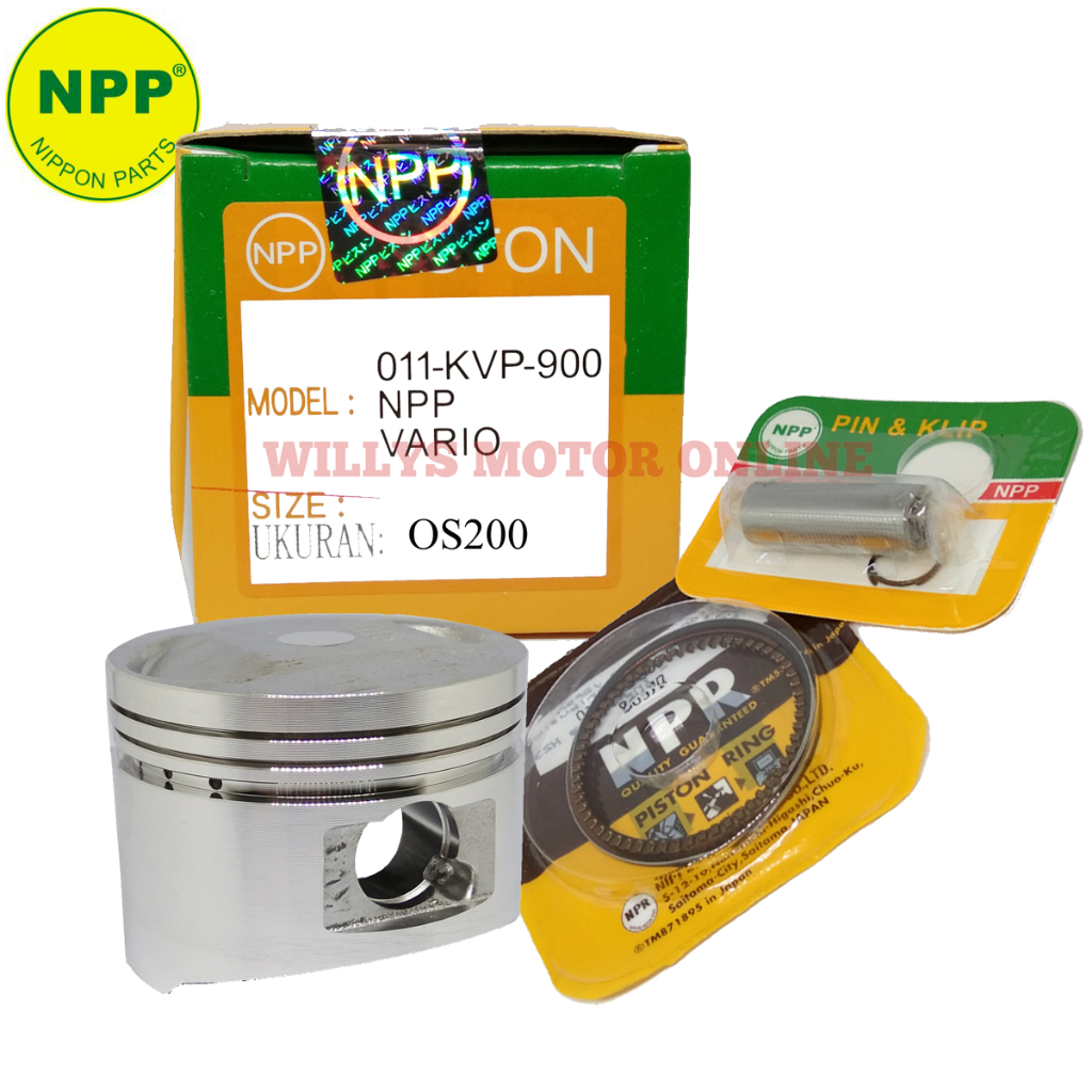 Jual Piston Kit Vario 110 Karbu NPP Oversize 200 / Seher Vario OS 200