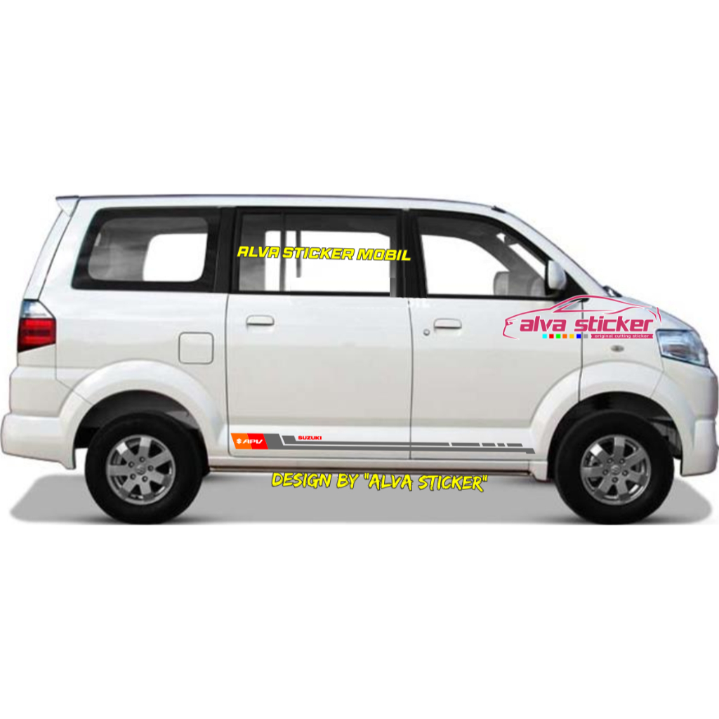 Jual sticker apv stiker apv list stripe minimalist mobil suzuki apv ...