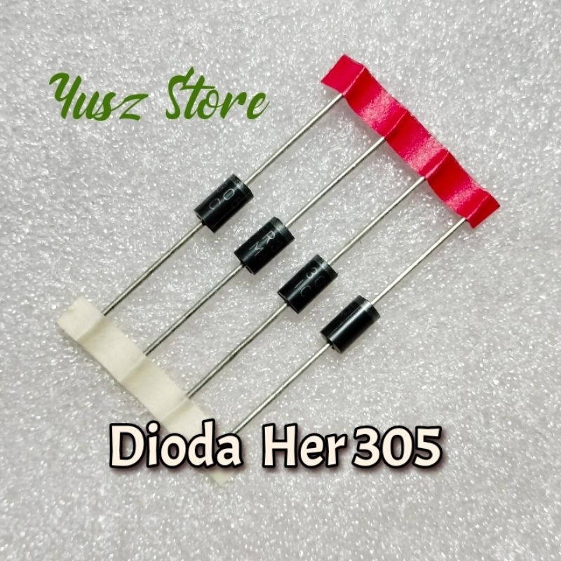 Jual Dioda HER305 Original MIC diode HER 305 3A 400v Renceng | Shopee ...
