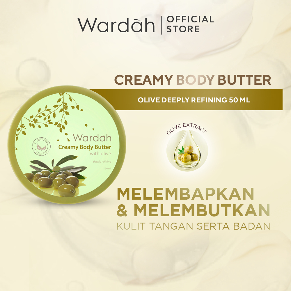 Jual Wardah Creamy Body Butter 50 ml Membantu melembabkan dan