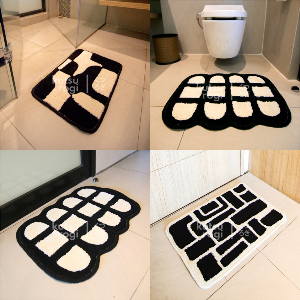 Jual Keset / Doormat Anti Slip 40x60 Kutsurogi Motif Contemporary Shopee Indonesia