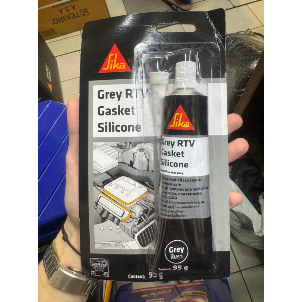 Jual Sika Silicone Gasket grey RTV HIGH TEMP 95gr Sika Sikasil Gasket