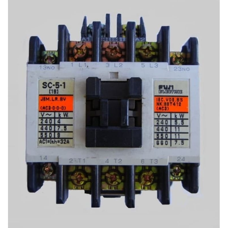 Jual kontaktor fuji type sc-5-1 32a (19) coil 220v | Shopee Indonesia
