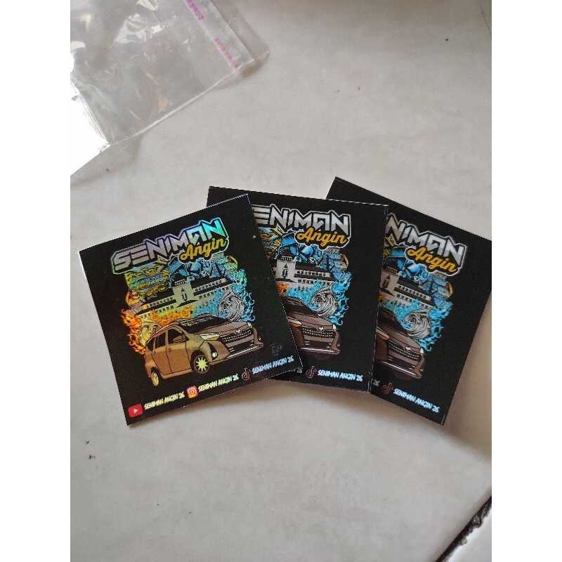 Jual Sticker Seniman angin original isi 3 | Shopee Indonesia
