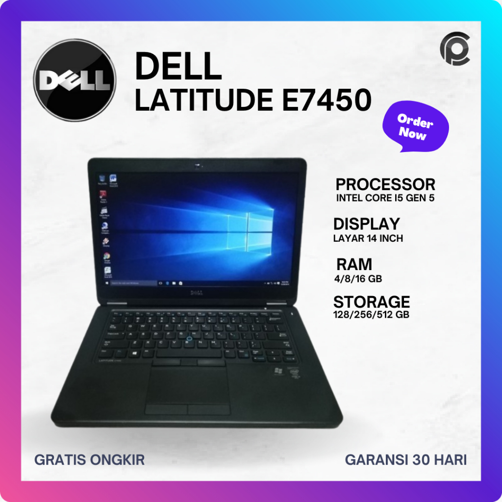 Dell Latitude E7470 E7450 E7440 i7 i5 gen gen gen Laptop Bekas  Terawat Murah Sekolah Seken Bergaransi