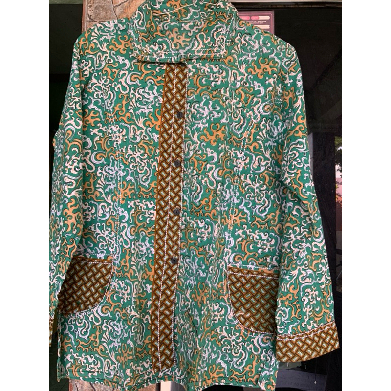 Jual BATIK WANITA WARNA HIJAU KUNING KUNYIT | Shopee Indonesia