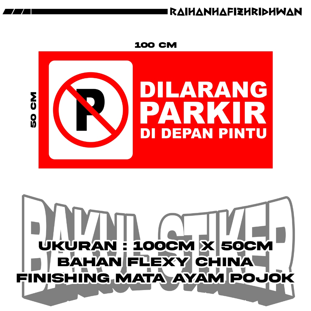 Jual Cetak Banner Spanduk Spanduk Dilarang Parkir Rambu Rambu Shopee Indonesia 7976