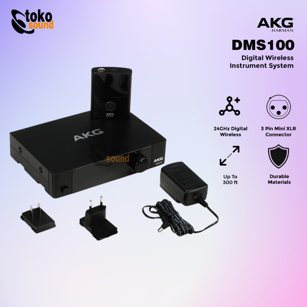 Jual AKG DMS100 Digital Wireless Instrument System For Guitar