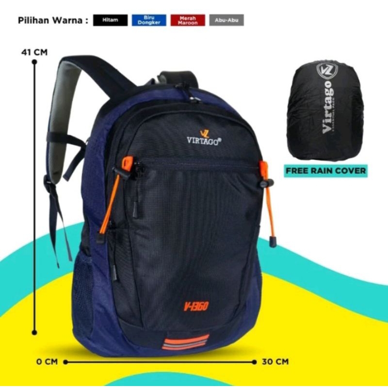 Jual Tas Ransel Virtago/tas Gunung/tas Untuk SD/SMP/SMA/KULIAH/KERJA ...