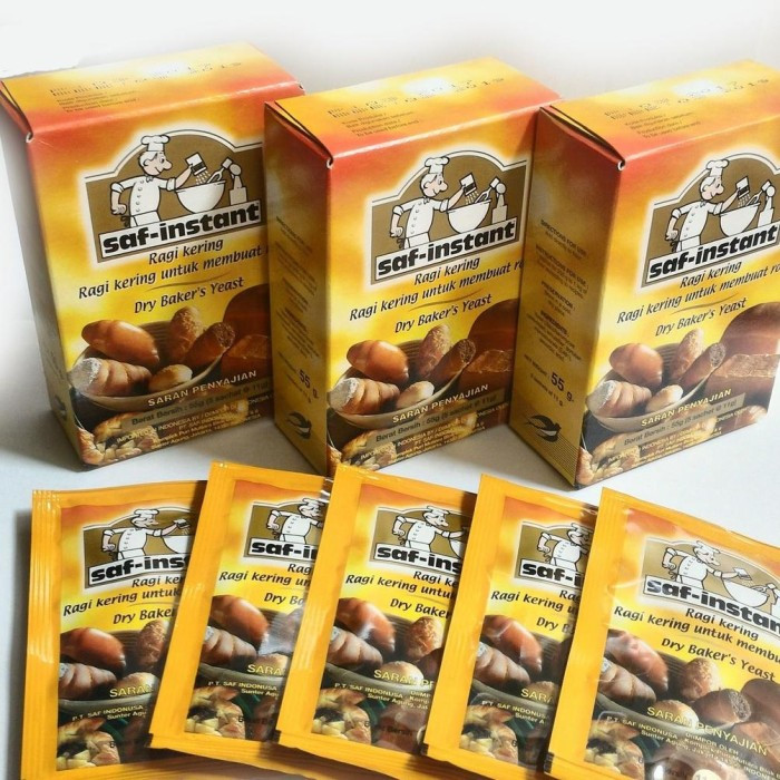 Jual Saf Instant Ragi Kering Untuk Membuat Roti 1 box isi 5 Sachet IK3 ...