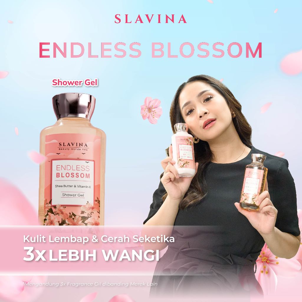 Jual SLAVINA Endless Blossom Shower Gel Sabun Mandi Parfum Nagita