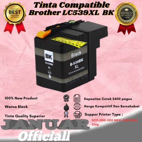 Jual Tinta Catridge Compatible Brother Lc Xl Lc Xl Black Hitam