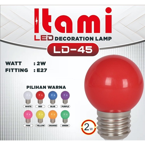 Jual Kawachi Lampu Led Pingpong Led Warna Warni Bohlam Hias Lampu