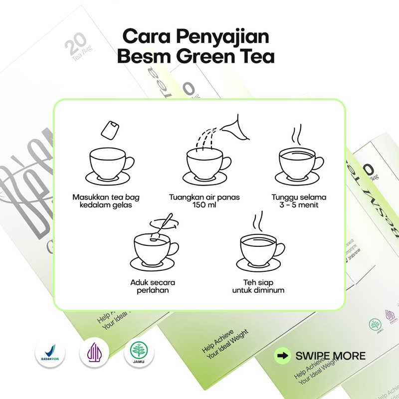 Jual BESM PAKET BUNDLING SUPER - BeSM Caps - Isi 30 BeSM Green Tea ...