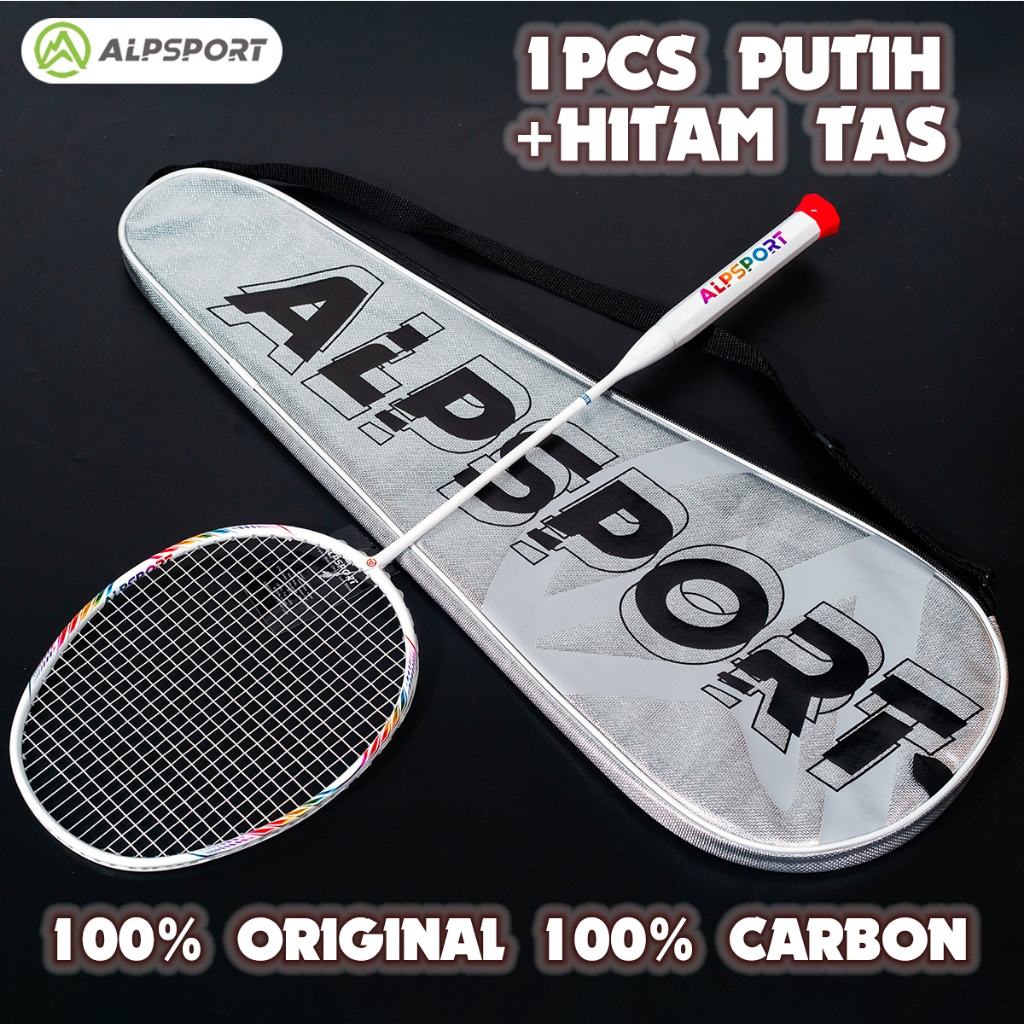 Jual ALPSPORT New Cherry Badminton Racket 100% Serat Karbon Penuh ...