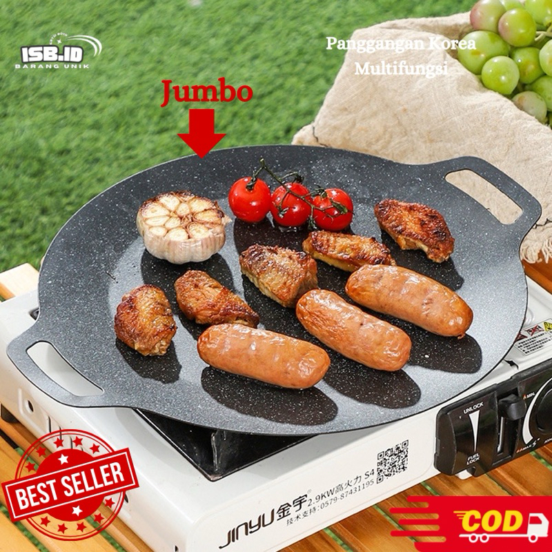 Jual Wajan Konduksi 30CM, 34CM, 38CM / Wajan GRILL BBQ Anti Lengket ...