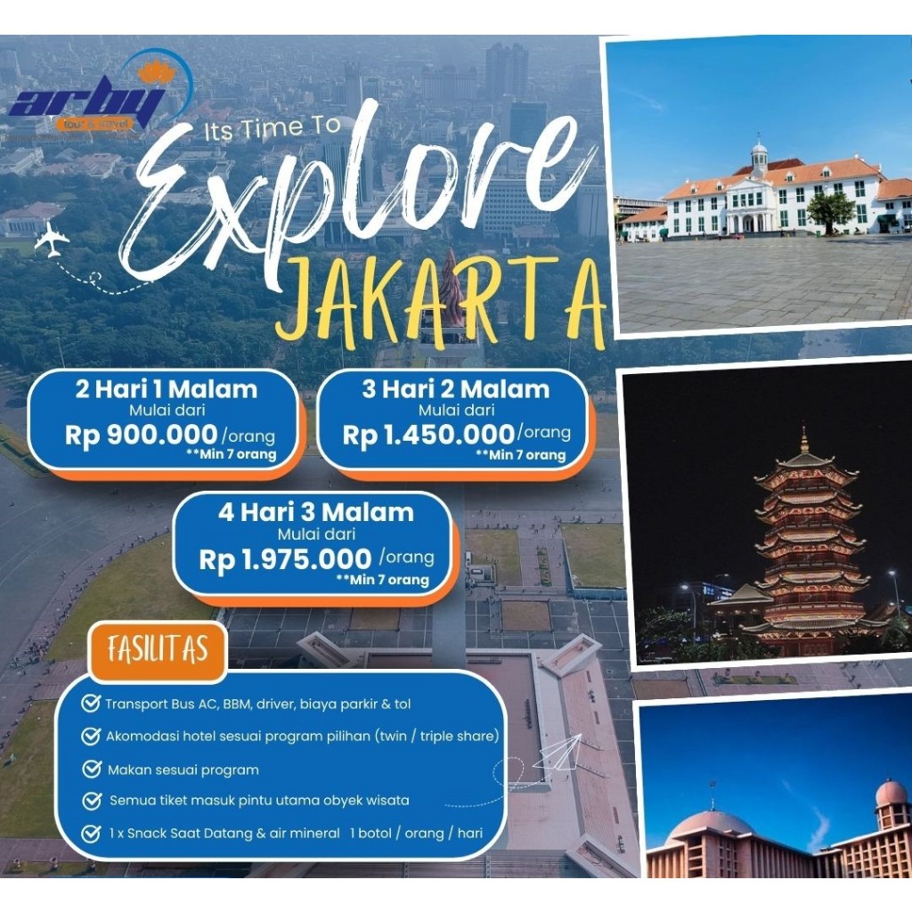 Jual PAKET JAKARTA CITY TOUR 2024 Shopee Indonesia