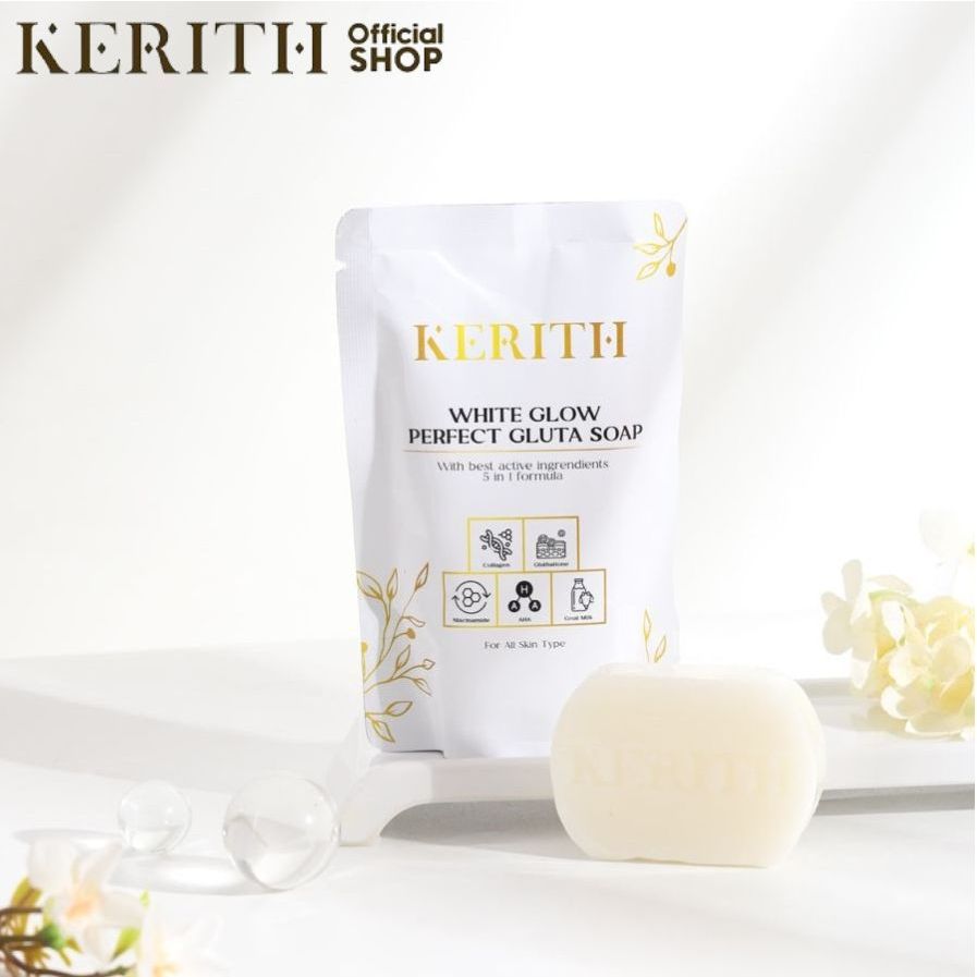 Jual White Glow Perfect Gluta Soap by Kerith Sabun Pemutih Badan