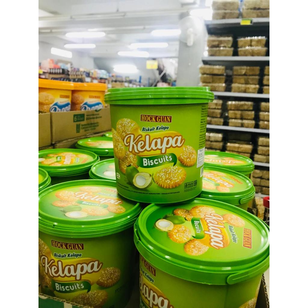 Jual Roti Kaleng Hock Guan Kelapa 3 Macam Rasa 300 gr Edisi Lebaran ...