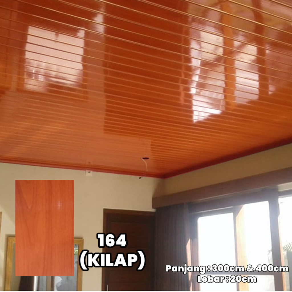 Jual Plafon Pvc Serat Kayu Minimalis Mewah Dan Murah Shopee Indonesia