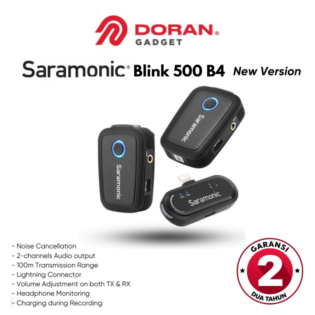 Jual Saramonic Blink 500 B4 New Version Lightning Wireless Microphone