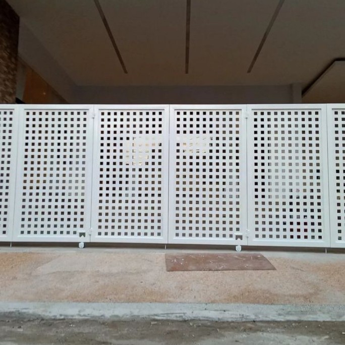 Jual pagar lipat rumah minimalis varian warna putih | Shopee Indonesia