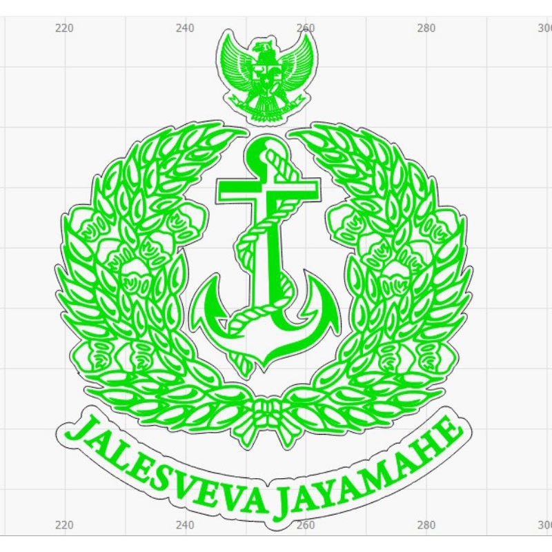 Jual logo jalesveva jayamahe lambang TNI AL tentara nasional indonesia ...