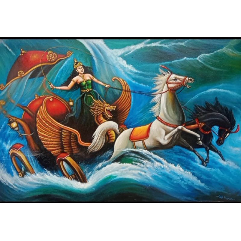 Jual Lukisan Kereta Kencana Nyi Roro Kidul | Shopee Indonesia