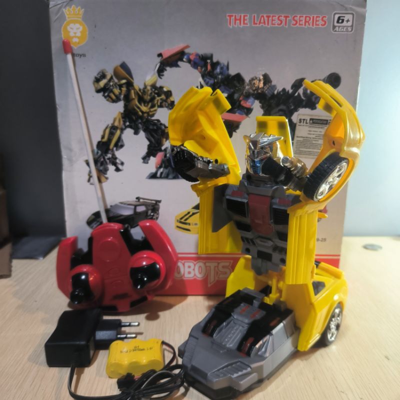 Jual mobil remote control bumbel bi robot mobil Autobots 2 in 1 RC ...