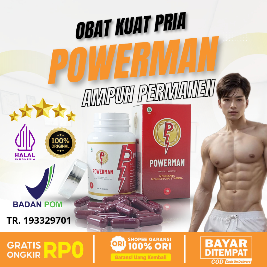 Jual Privasi 100 Aman Powerman Bpom Obat Kuat Pria Original100