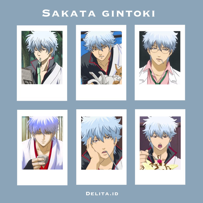 Polaroid Anime Gintama Gintoki Kagura