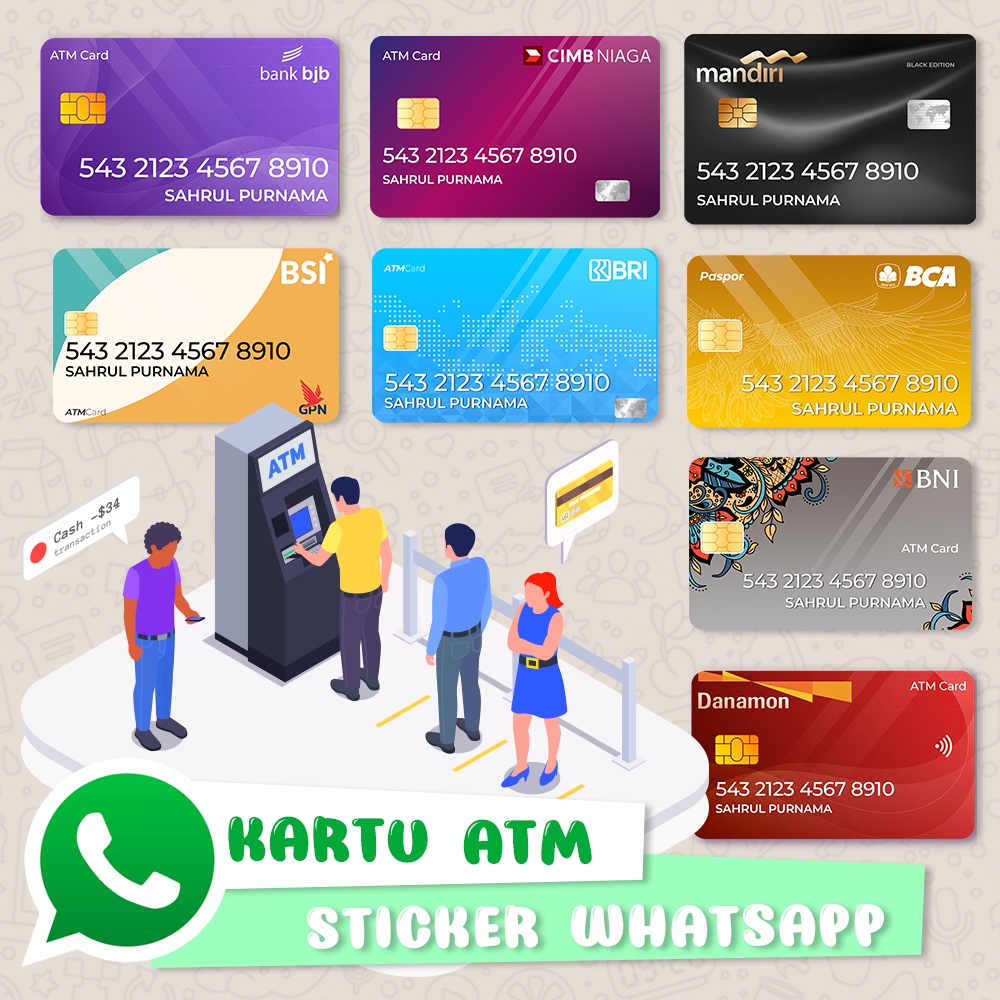 Jual Sticker Whatsapp Rekening Bank Shopee Indonesia