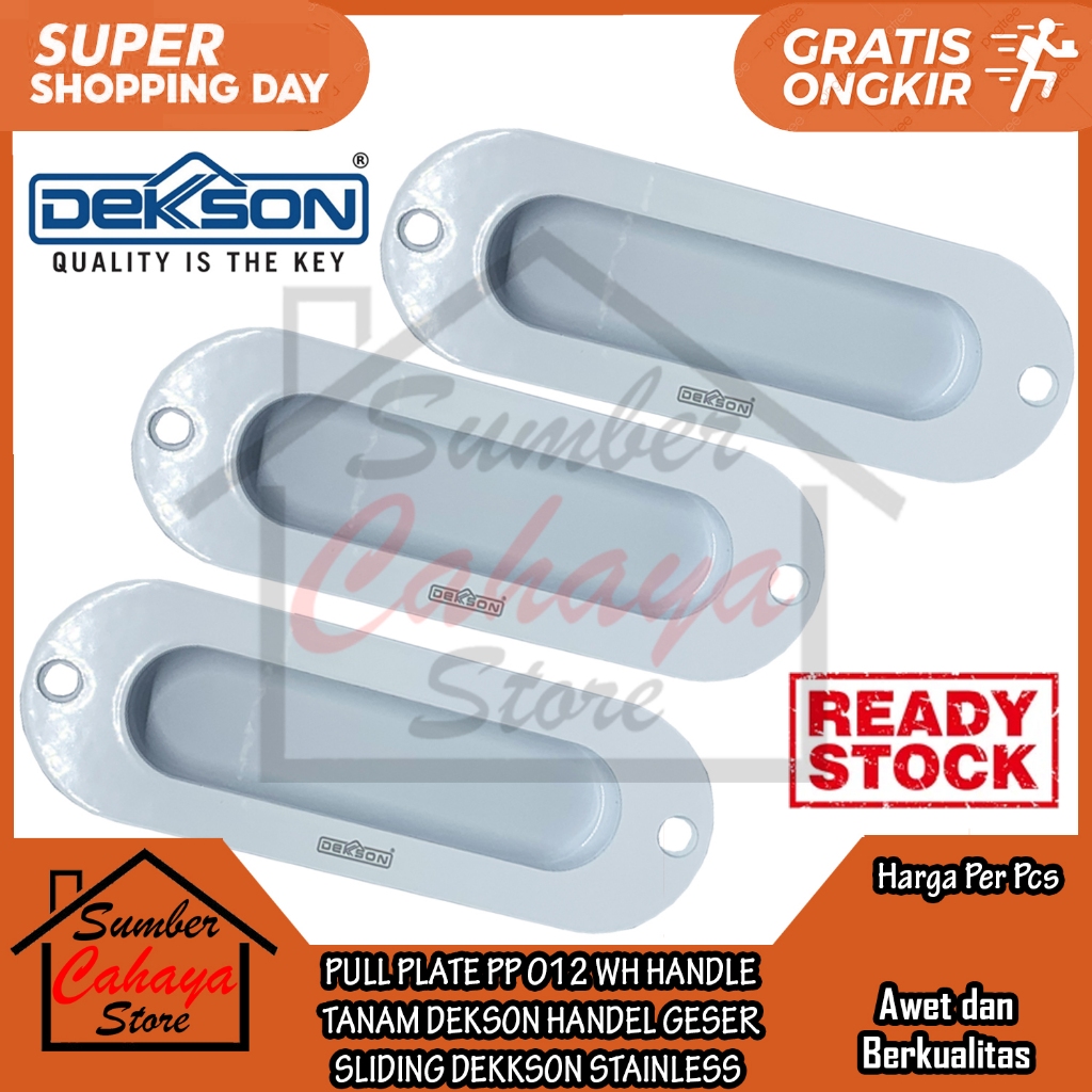 Jual PULL PLATE PP 012 WH HANDLE TANAM DEKSON HANDEL PINTU GESER SLIDING TARIKAN GAGANG LACI