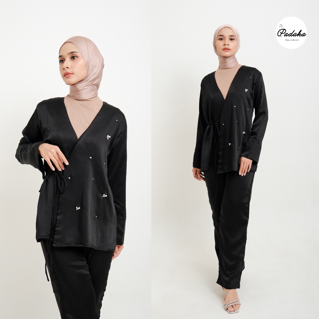 Jual RAYA SERIES Padaka Attire - NAMARI SET - Kimono Silk Armani ...