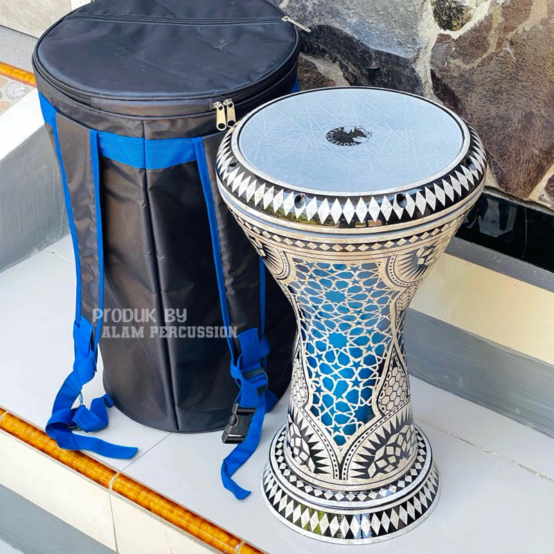 Jual Darbuka Motif Geff Mika EMIN 9inc Fullset Shopee Indonesia