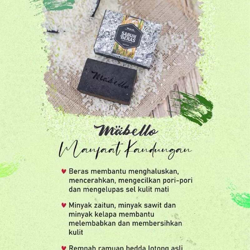 Jual Sabun beras hitam pemutih badan mabello mabelo bedda lotong beda ...