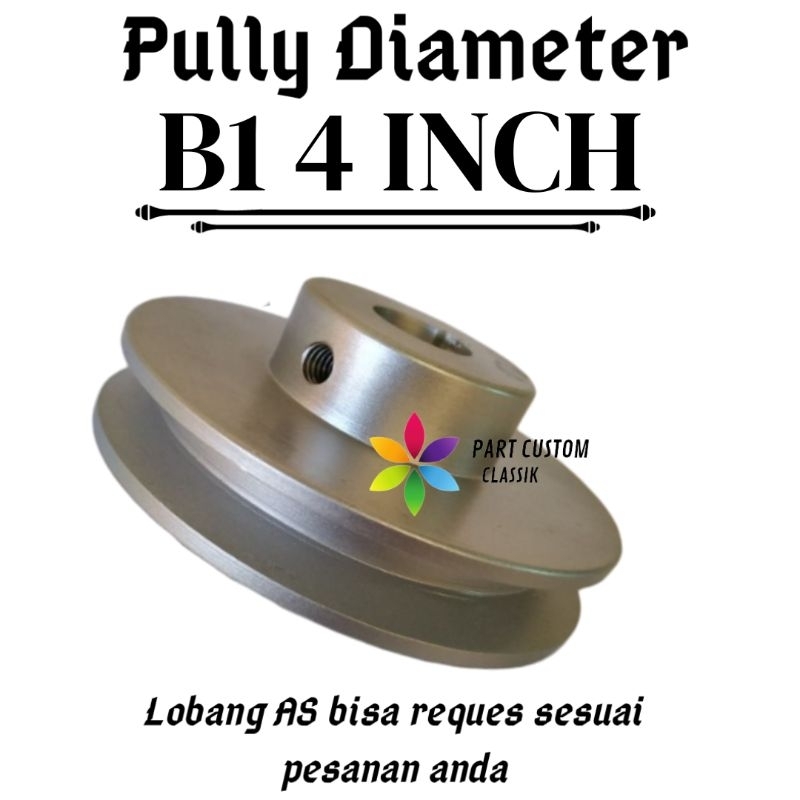 Jual pulley pully puli B1 x 4 inch | Shopee Indonesia