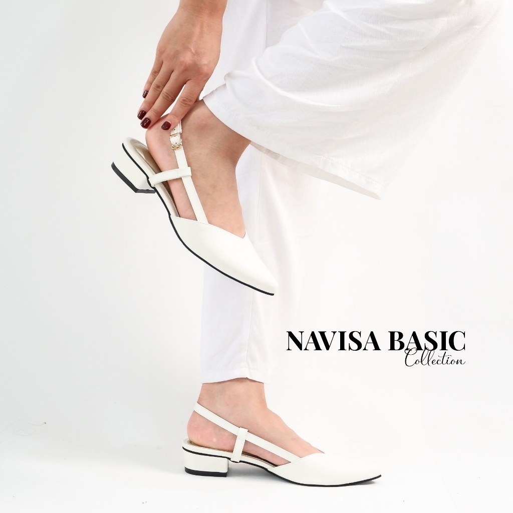 Jual Mules Wanita Heels Hak Cm Navisa Basic Collection