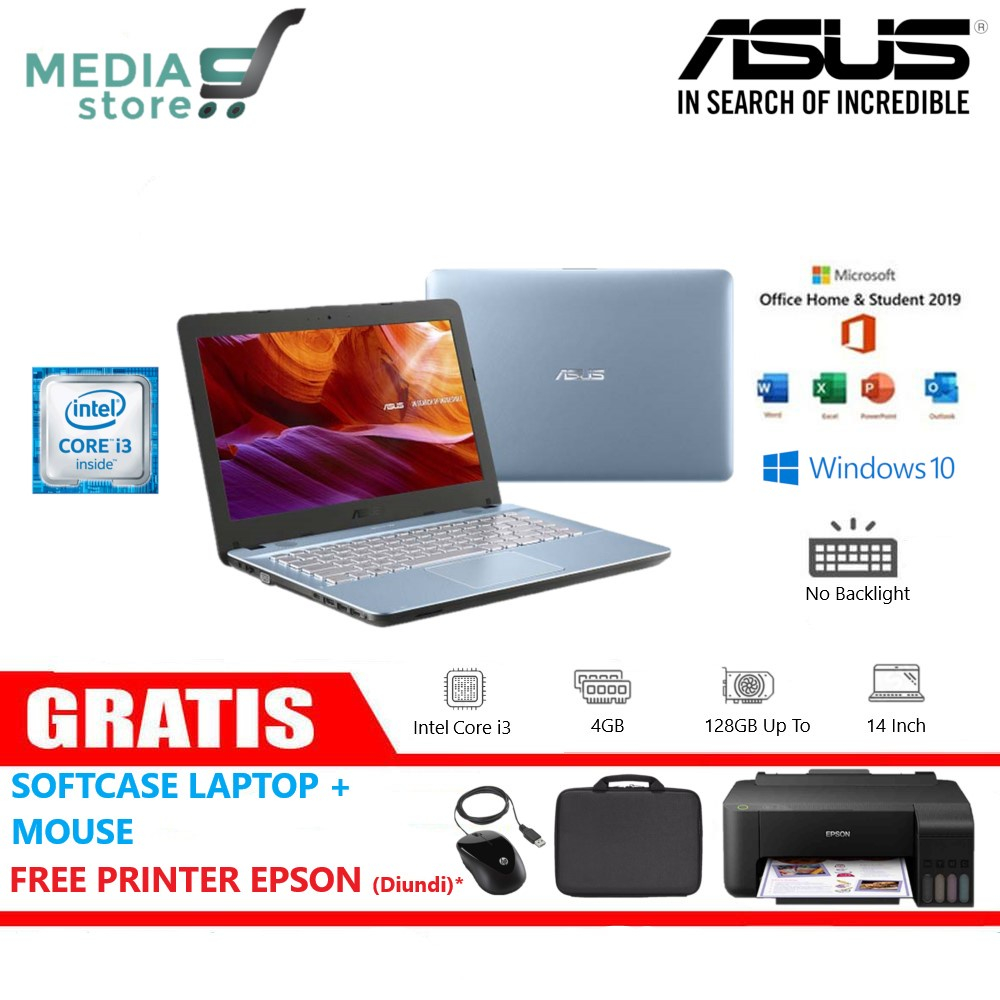 Jual FREE GIFT // LAPTOP ASUS X441U INTEL - CORE I3/ AMD A9 RAM 4GB ...