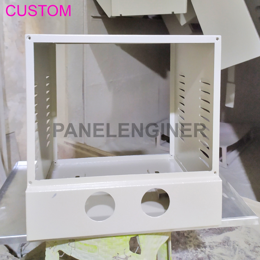 Jual BOX PANEL CUSTOM 40x40x40 pintu depan belakang cat powder coating ...
