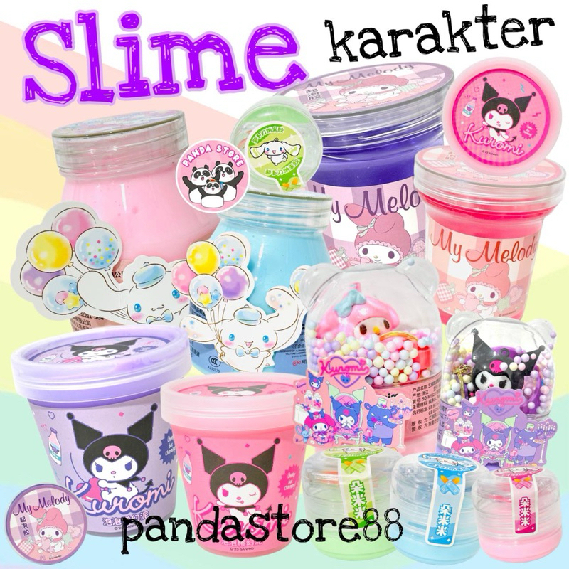 Jual Slime Sanrioo Melo Kuro Morol Kitty Purin Premium Quality Shopee