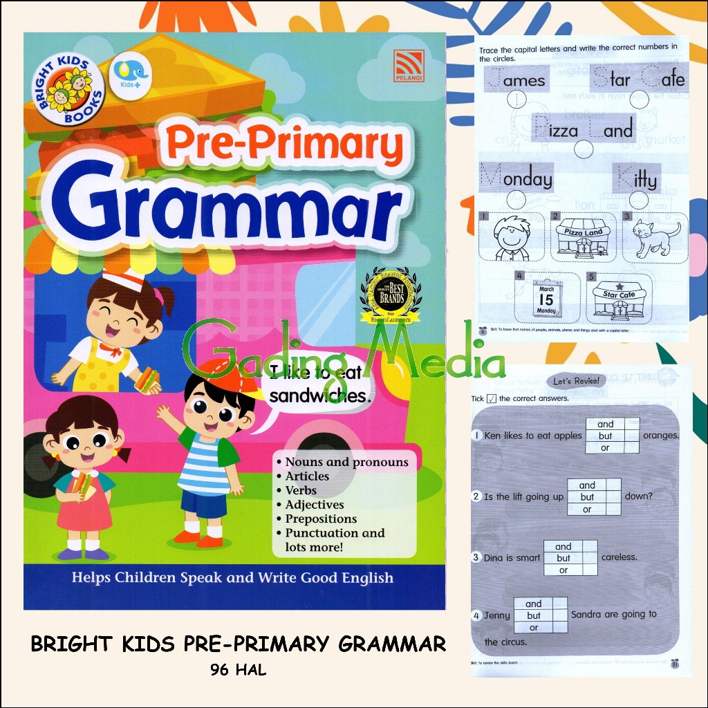 Jual BRIGHT KIDS BOOKS - PRE PRIMARY GRAMMAR (Buku Latihan Soal KB/TK ...