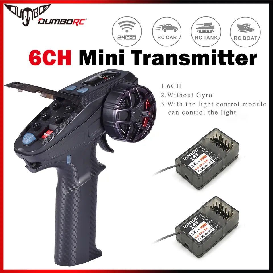 DUMBORC-X6 2.4Ghz Trasmettore RC A 6 Canali Con Gyro Inside Receiver Guida Per L'utente - Foto 4